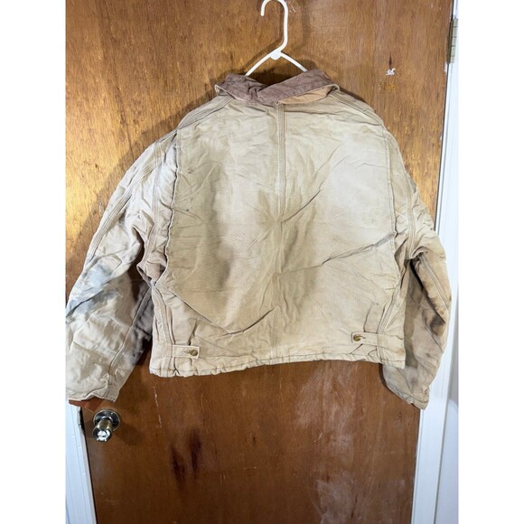 Vintage Carhartt Jacket Mens 52R Duck Canvas J02 BRN Barn Coat Distressed Y2K - Picture 10 of 12